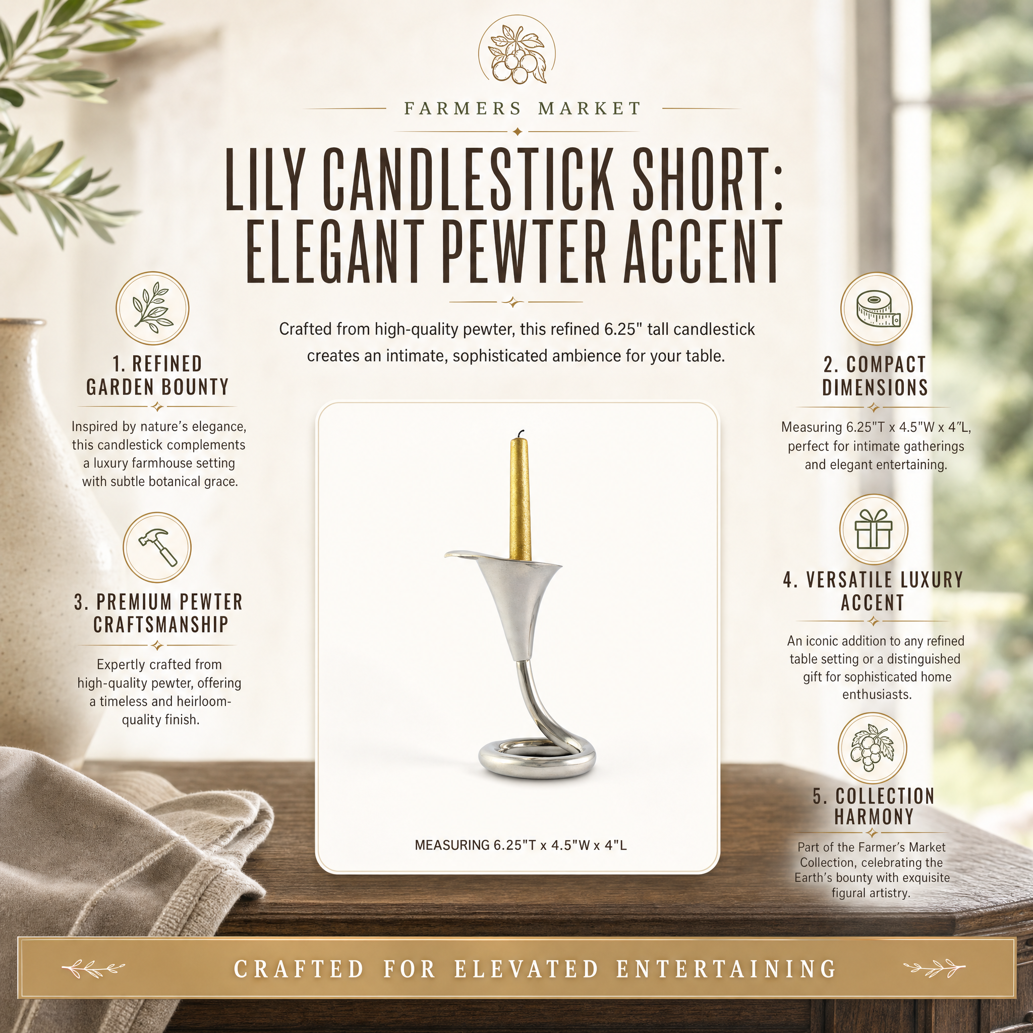Lily Candlestick Short