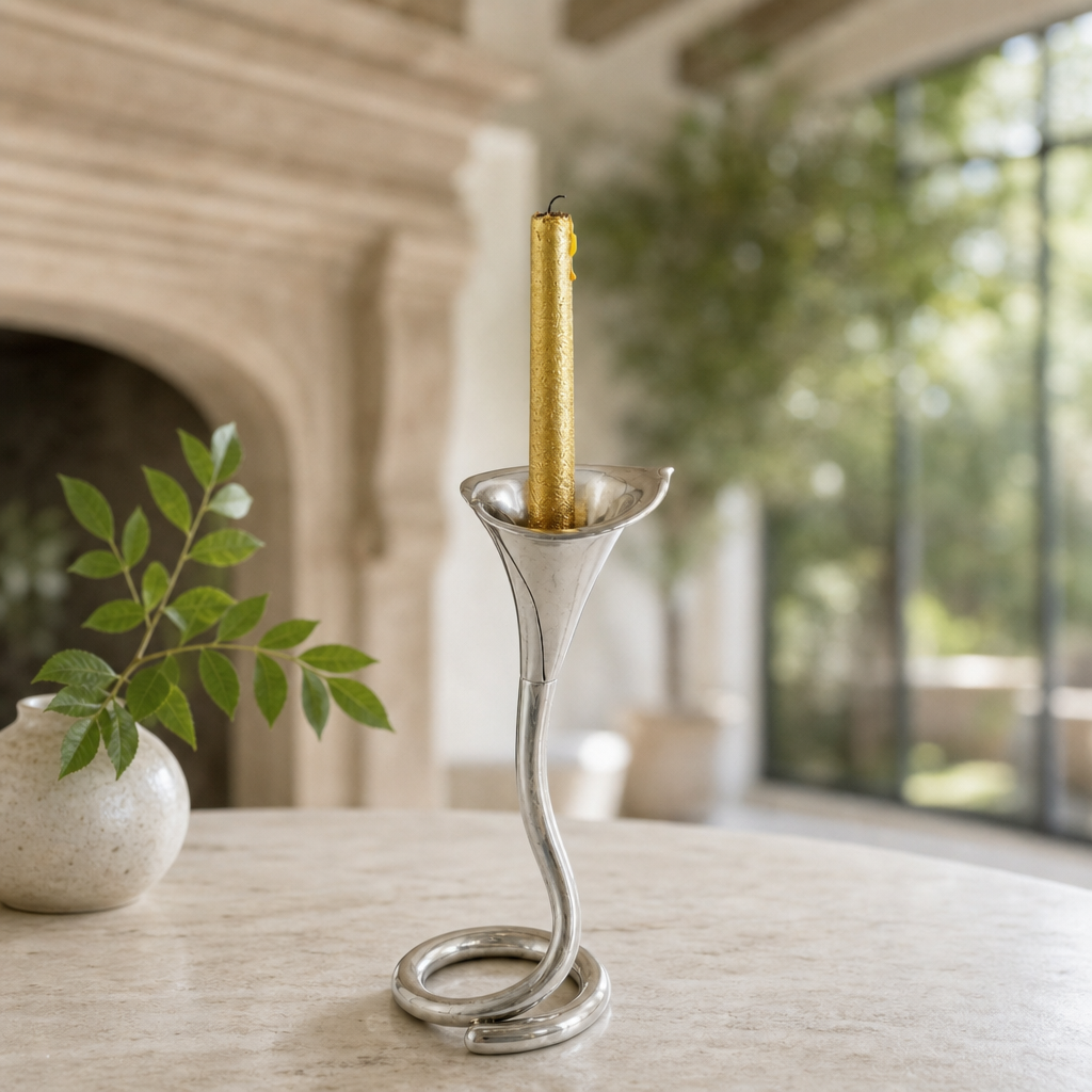Lily Candlestick Tall