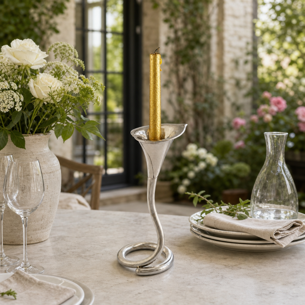Lily Candlestick Tall