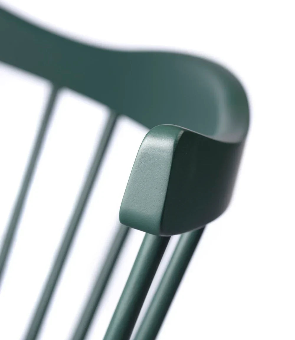 FDB Møbler J52G Rocking Chair, Black Green Painted Beech