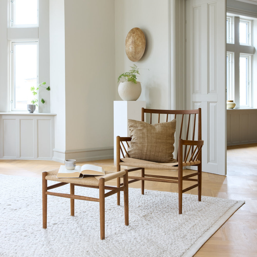 FDB Møbler J82 Lounge Chair, Smoked Oiled Oak