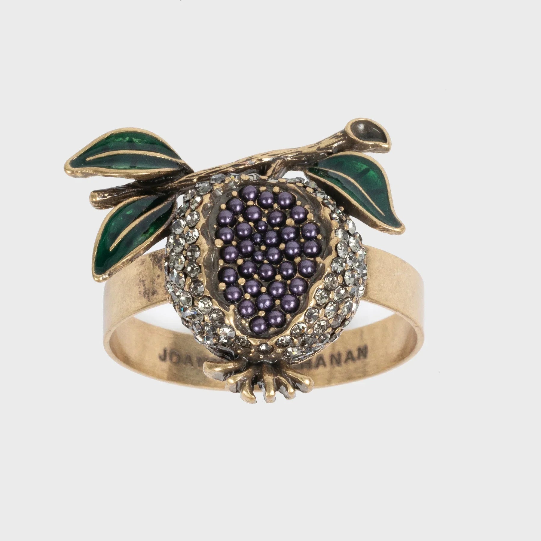 Pomegranate skinny napkin rings, set of four - The Mayfair Hall