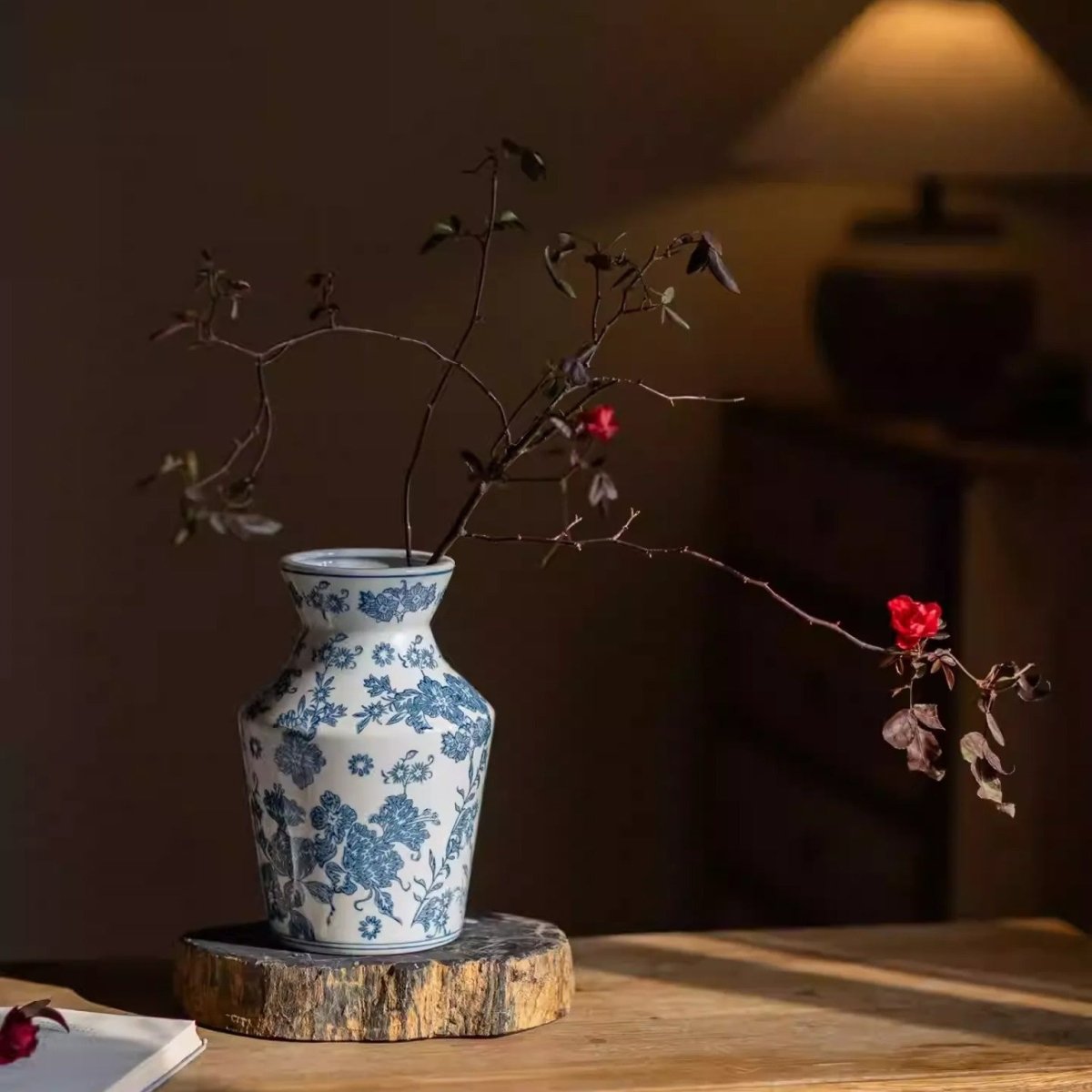 Indigo Porcelain Vase