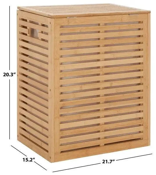 Jacy Natural Laundry Basket Safavieh