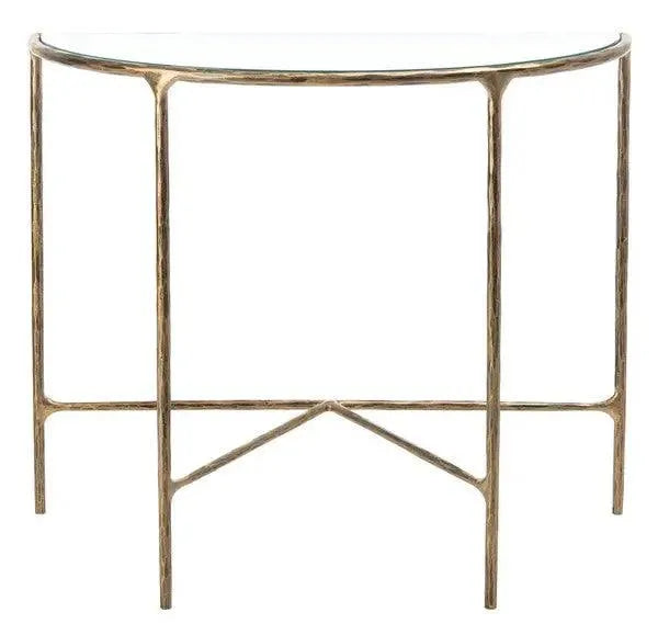 Safavieh Jessa Brass Forged Metal Console Table