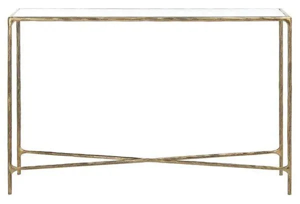 Safavieh Jessa Brass Forged Metal Rectangle Console Table