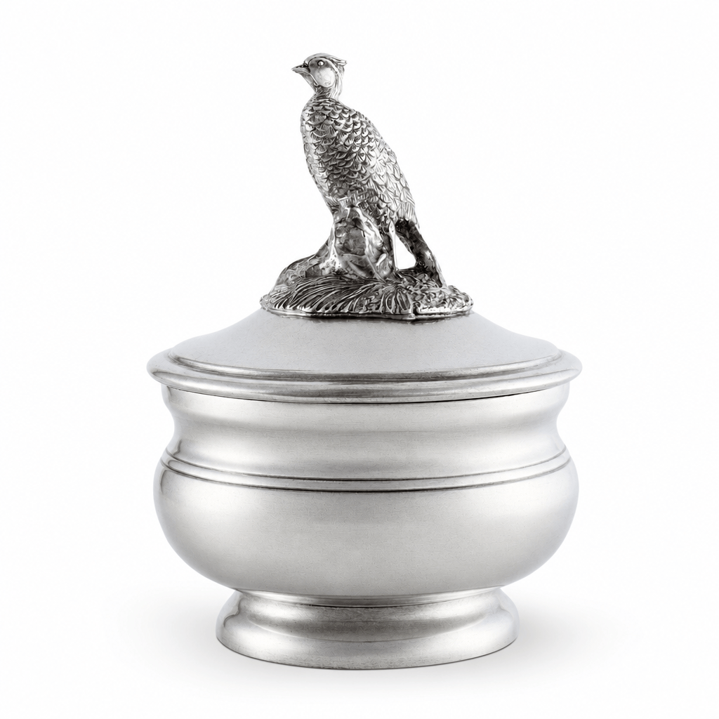 Pewter Pheasant Sauce Bowl
