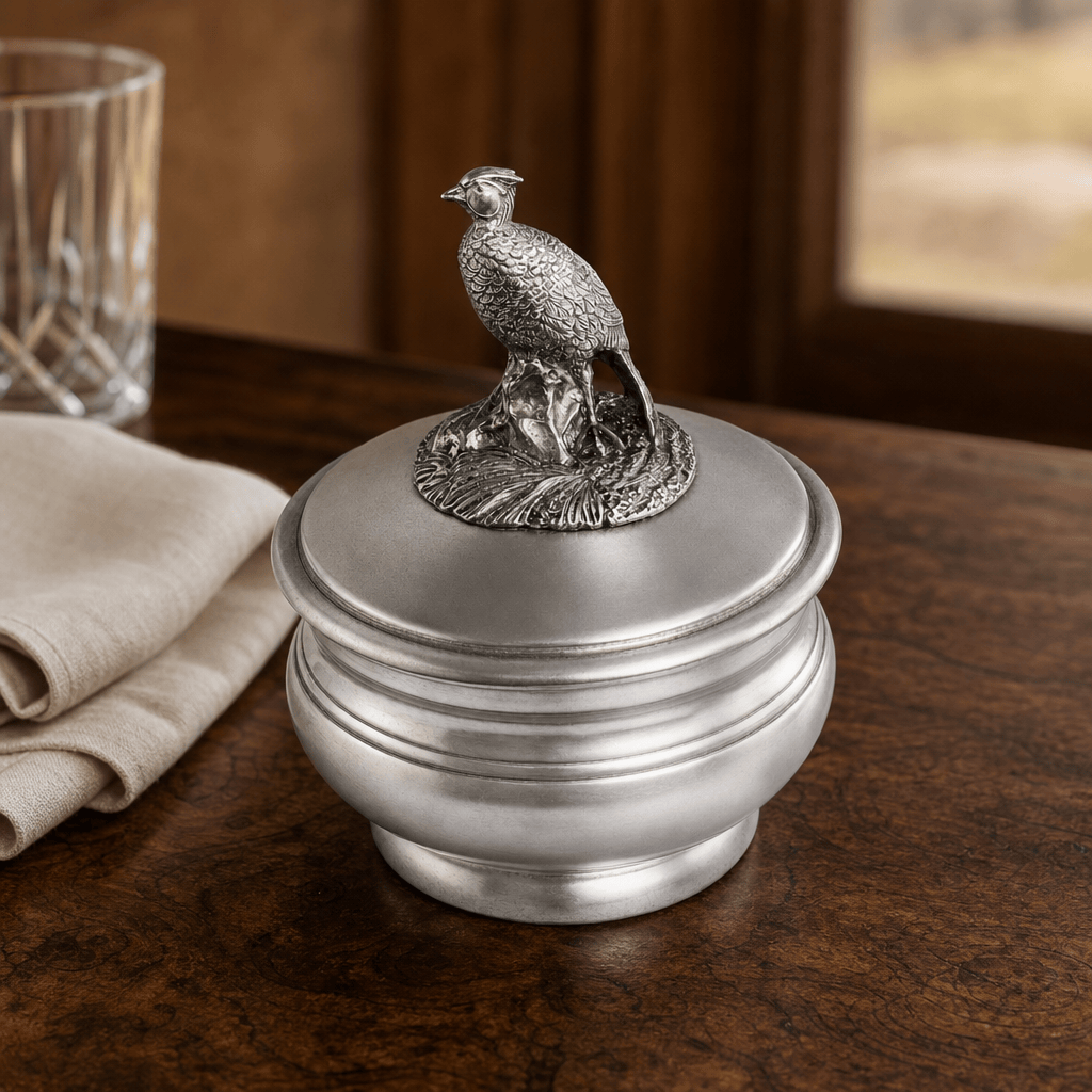 Pewter Pheasant Sauce Bowl