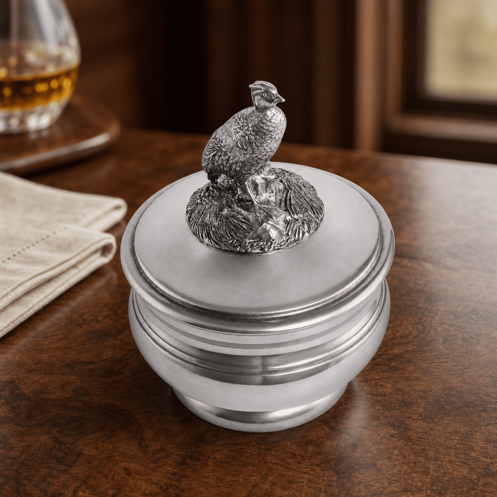 Pewter Pheasant Sauce Bowl