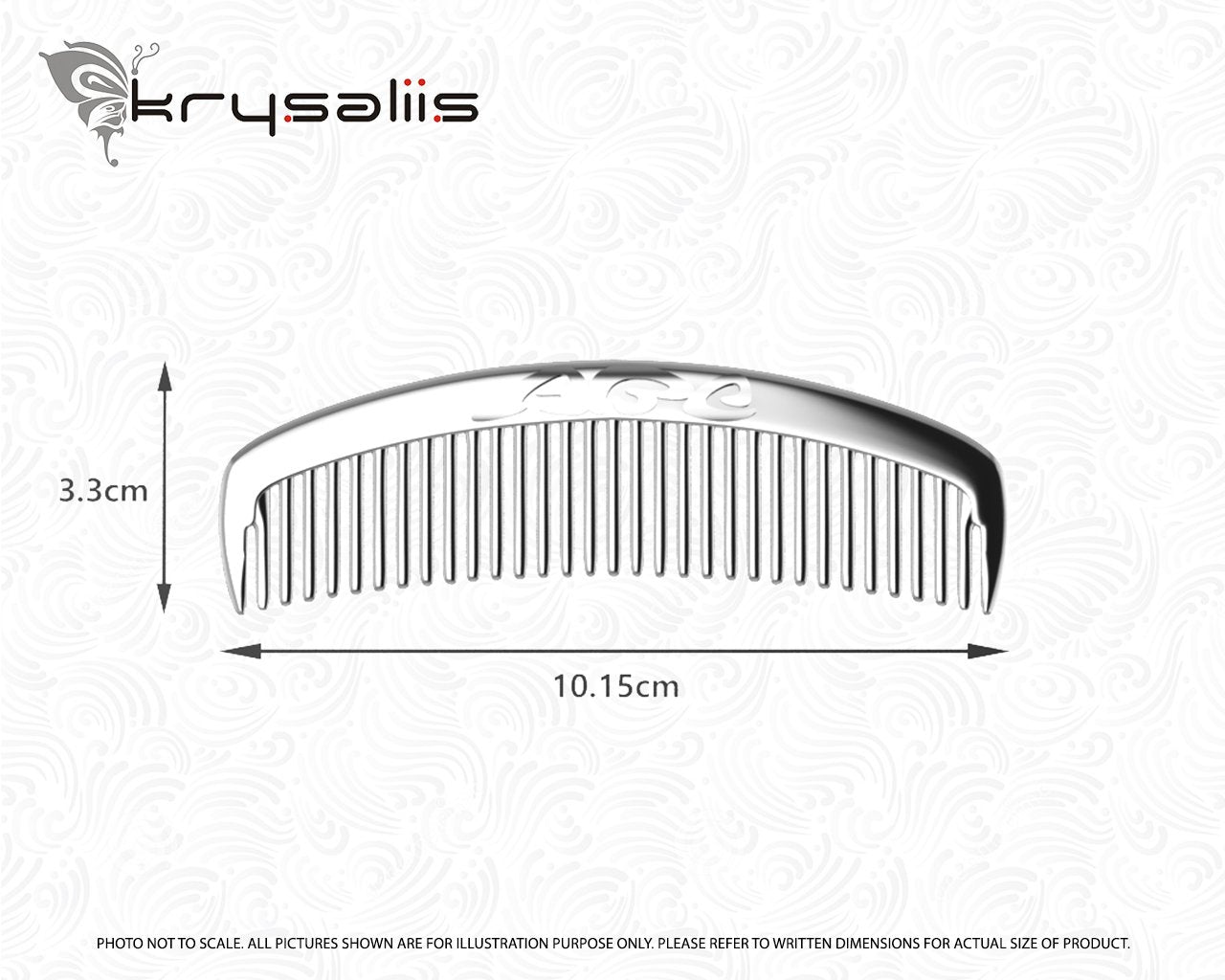 ABC Sterling Silver Baby Comb by Krysaliis