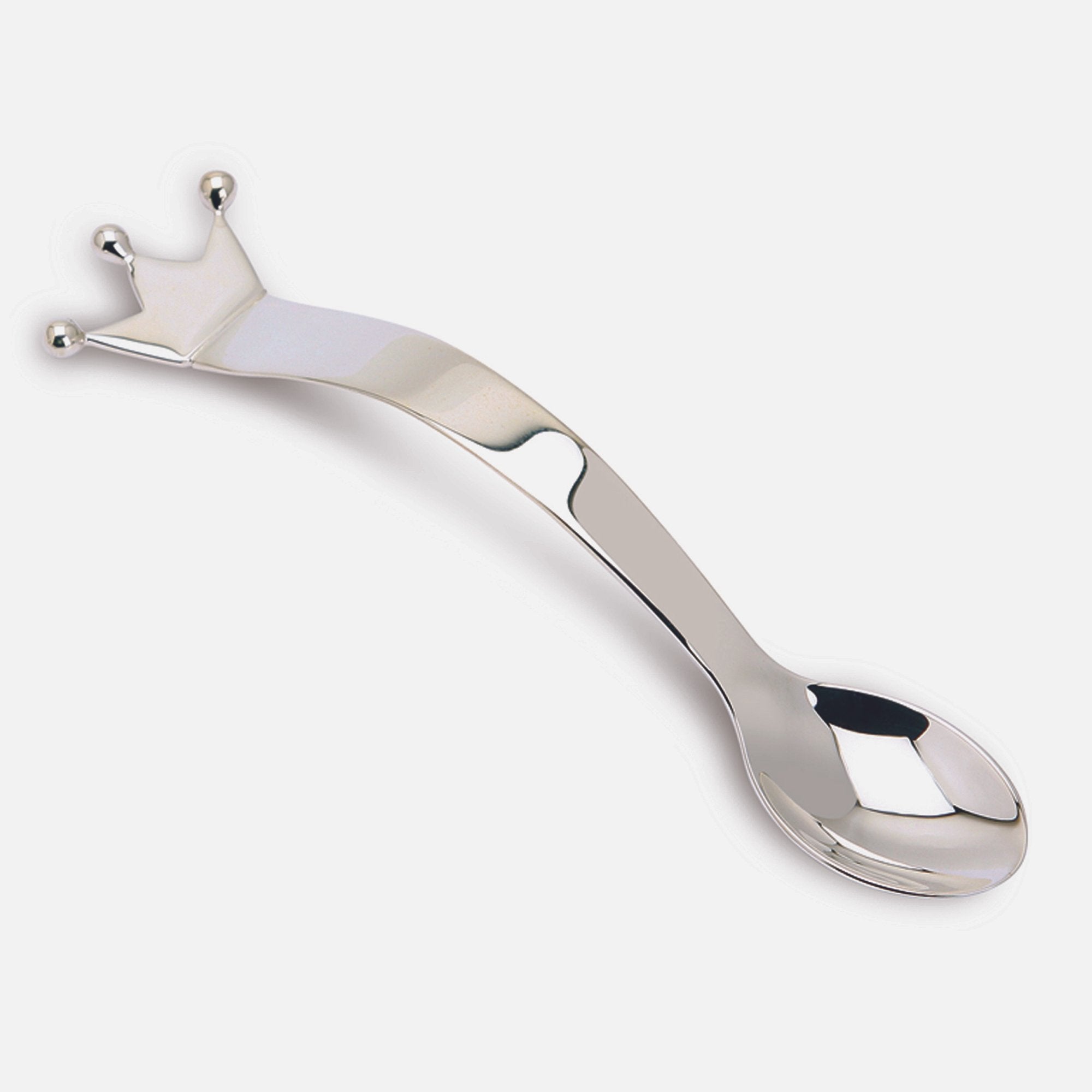 Majestic Sterling Silver Baby Feeding Spoon by Krysaliis