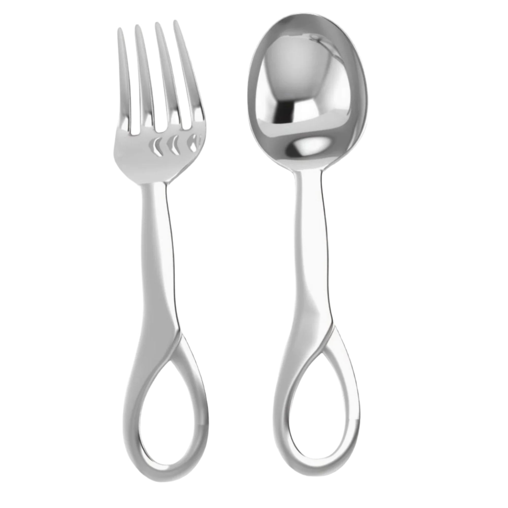 Sophie Baby Sterling Silver Spoon & Fork Set by Krysaliis