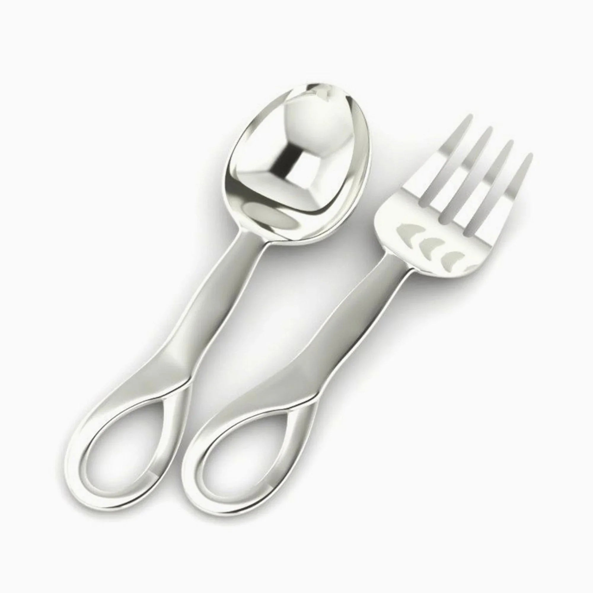 Sophie Baby Sterling Silver Spoon & Fork Set by Krysaliis - The Mayfair Hall