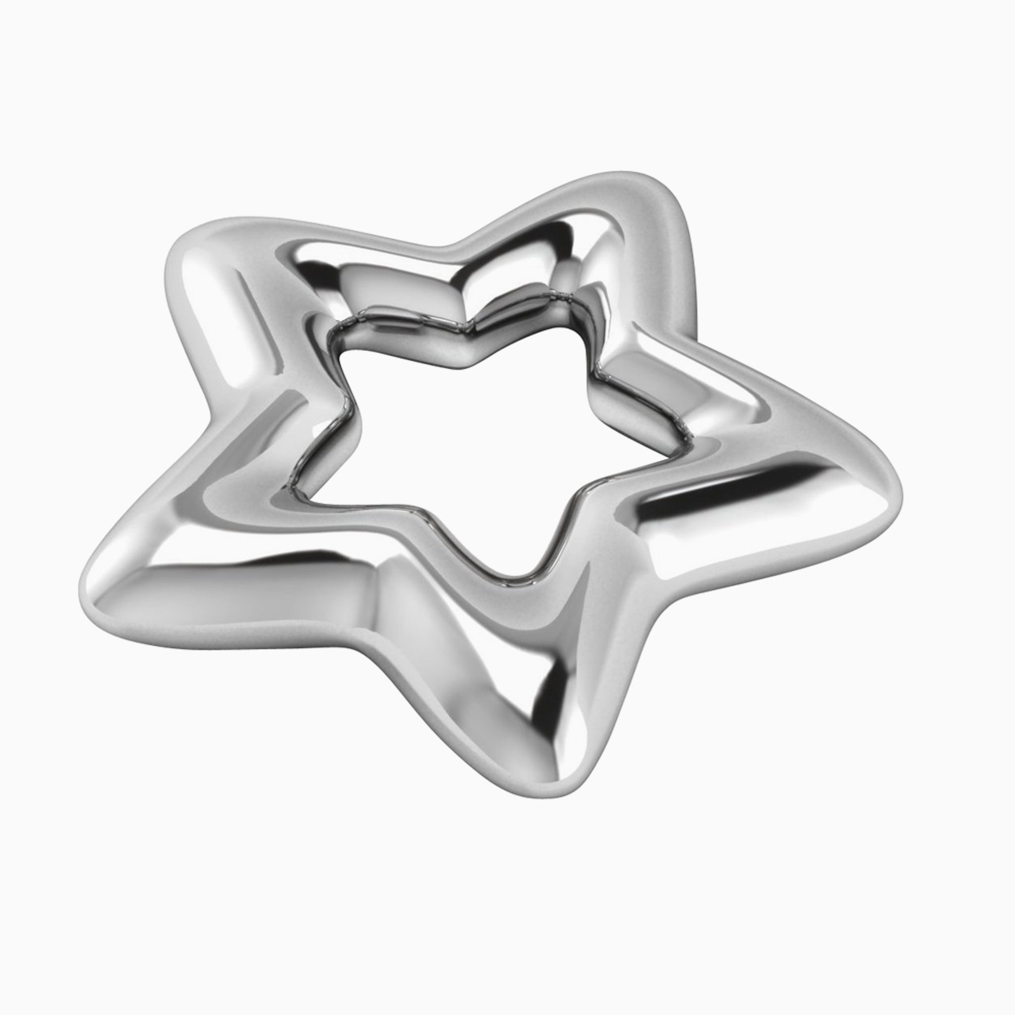 Krysaliis Silver Plated Baby Rattle - Star