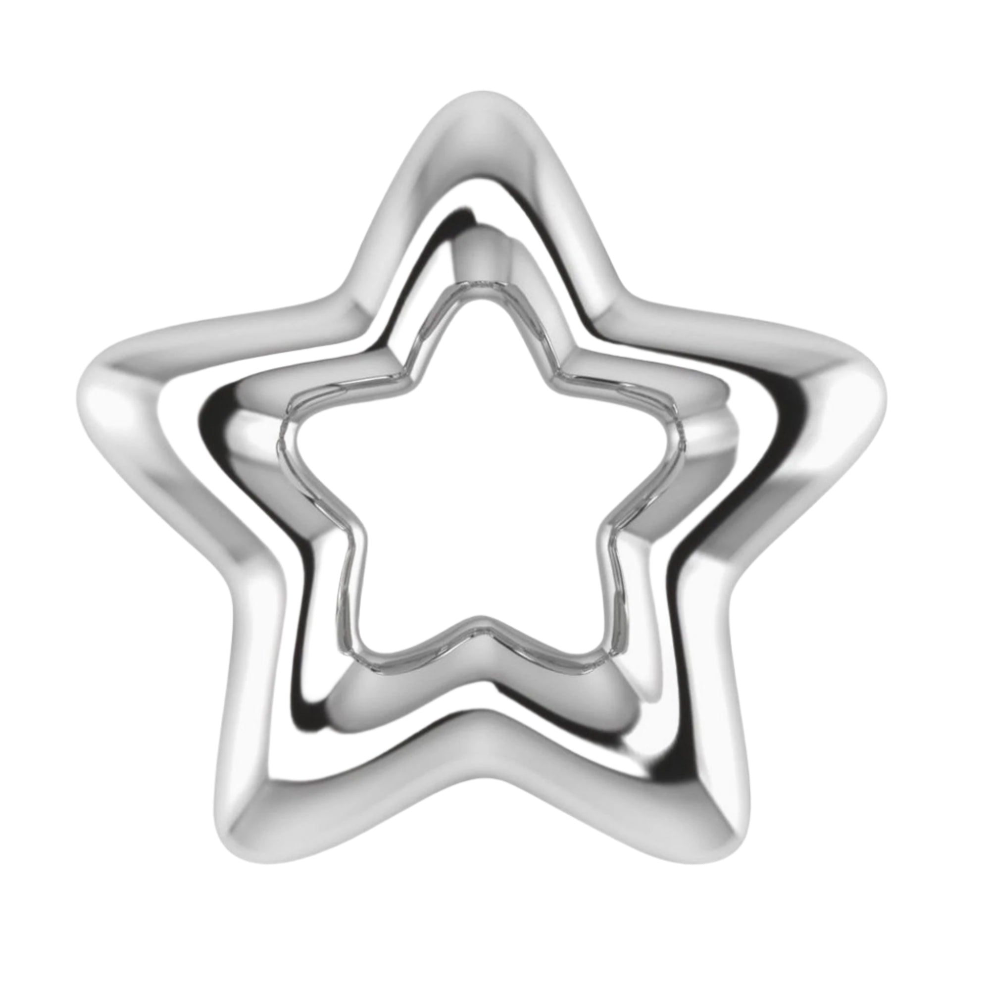 Krysaliis Silver Plated Baby Rattle - Star