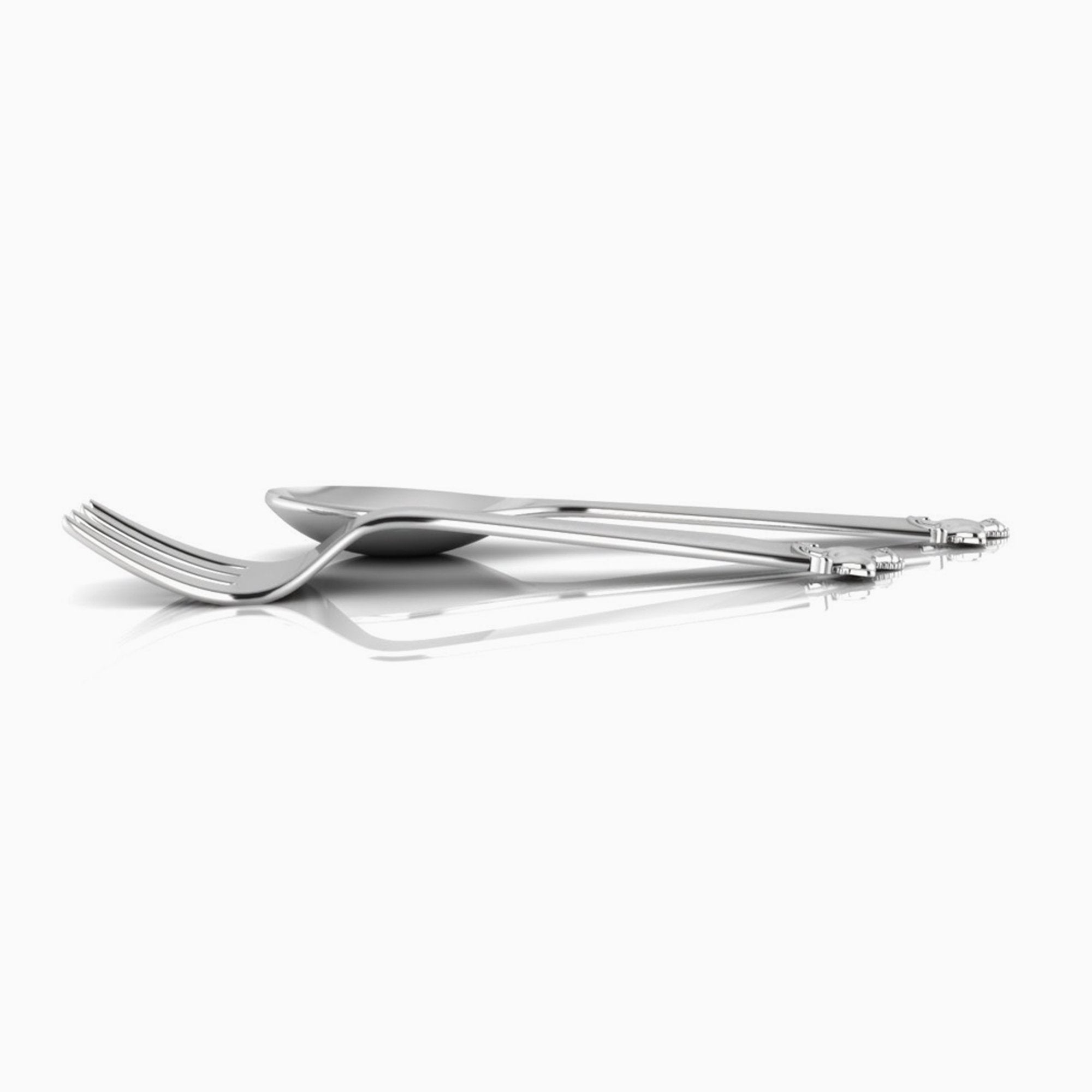 Horse Silver Plated Baby Spoon and Fork Set by Krysaliis