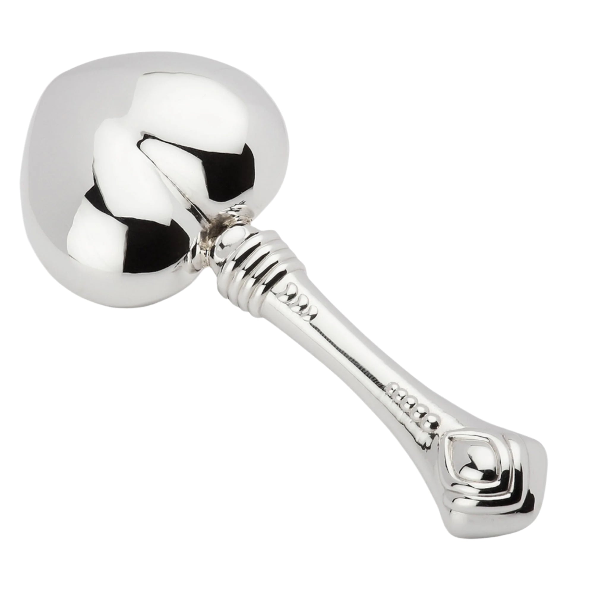 Krysaliis  Sterling Silver Baby Rattle - Heart