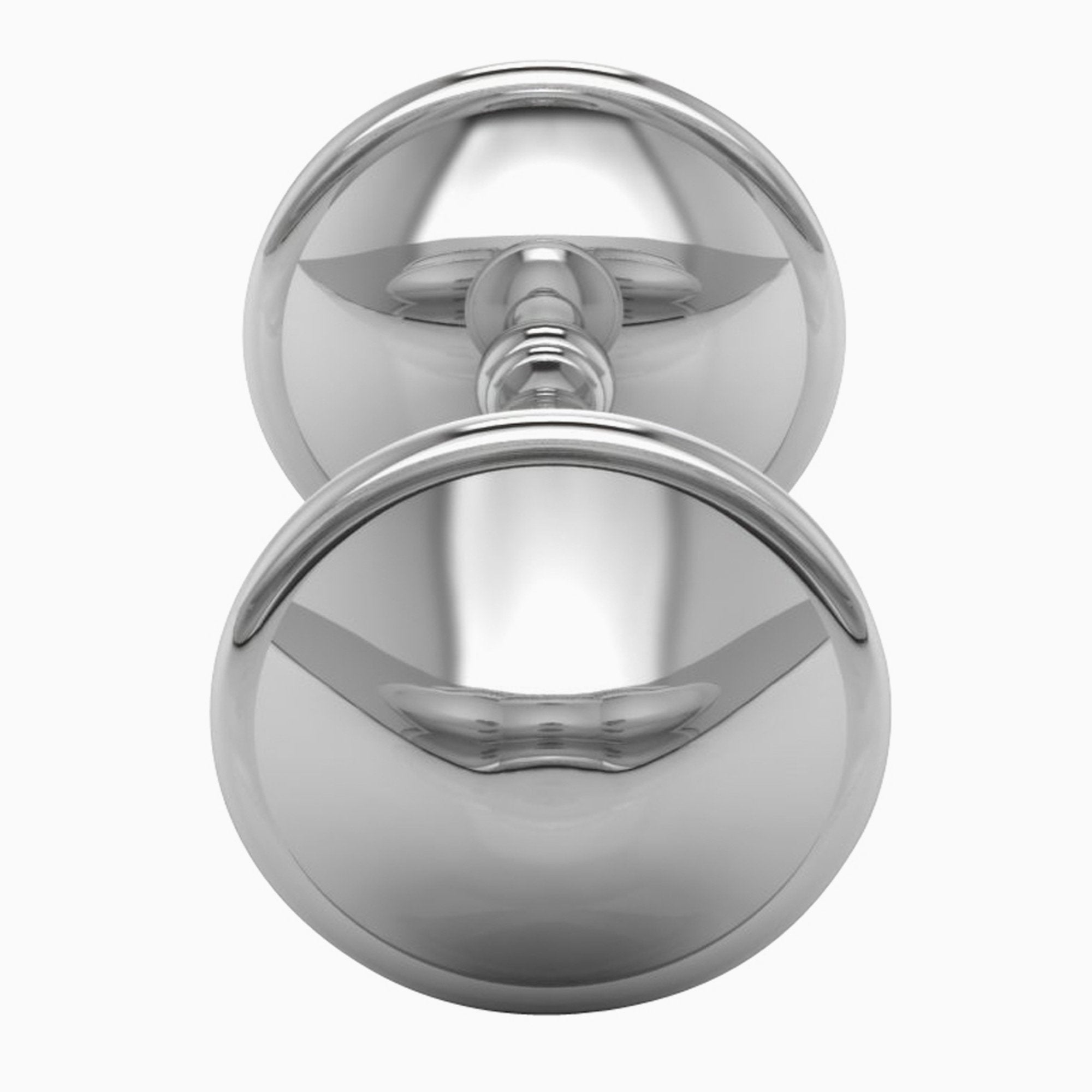 Krysaliis Sterling Silver Dumbbell Baby Rattle - Classic