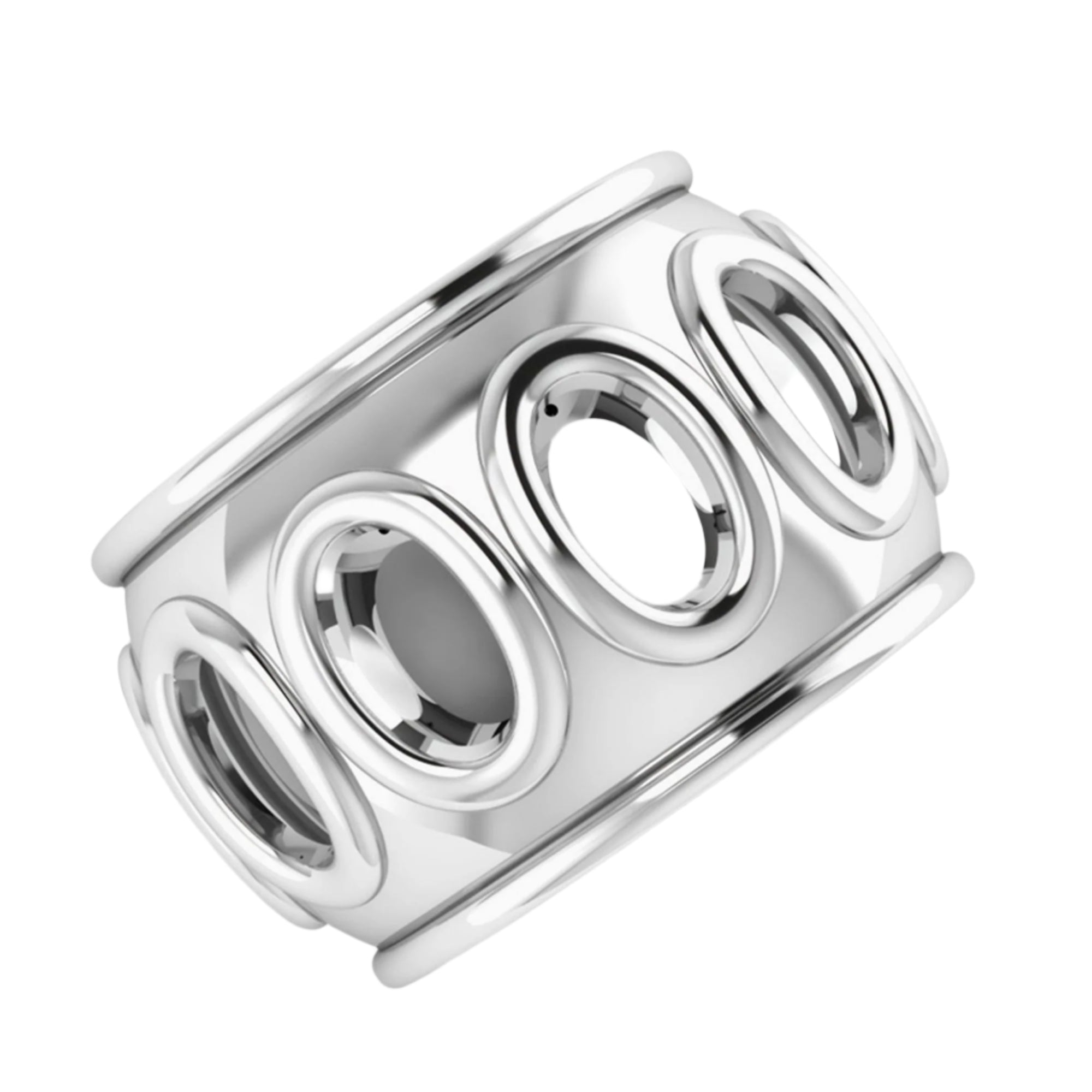 Sterling Silver Astor Napkin Rings by Krysaliis - Set of 2