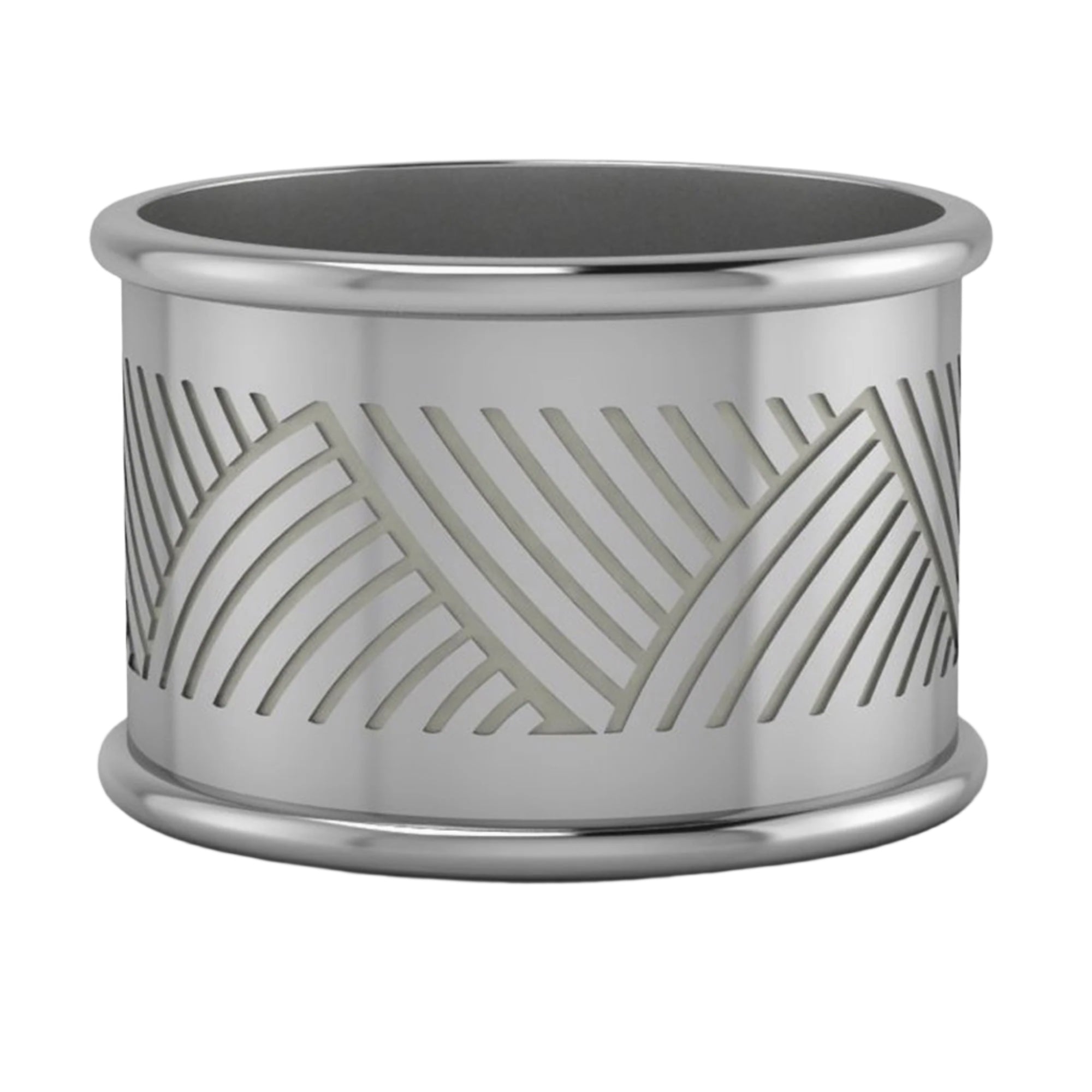 Krysaliis Trigono Silver-plate Napkin Ring â€“ Set of 4