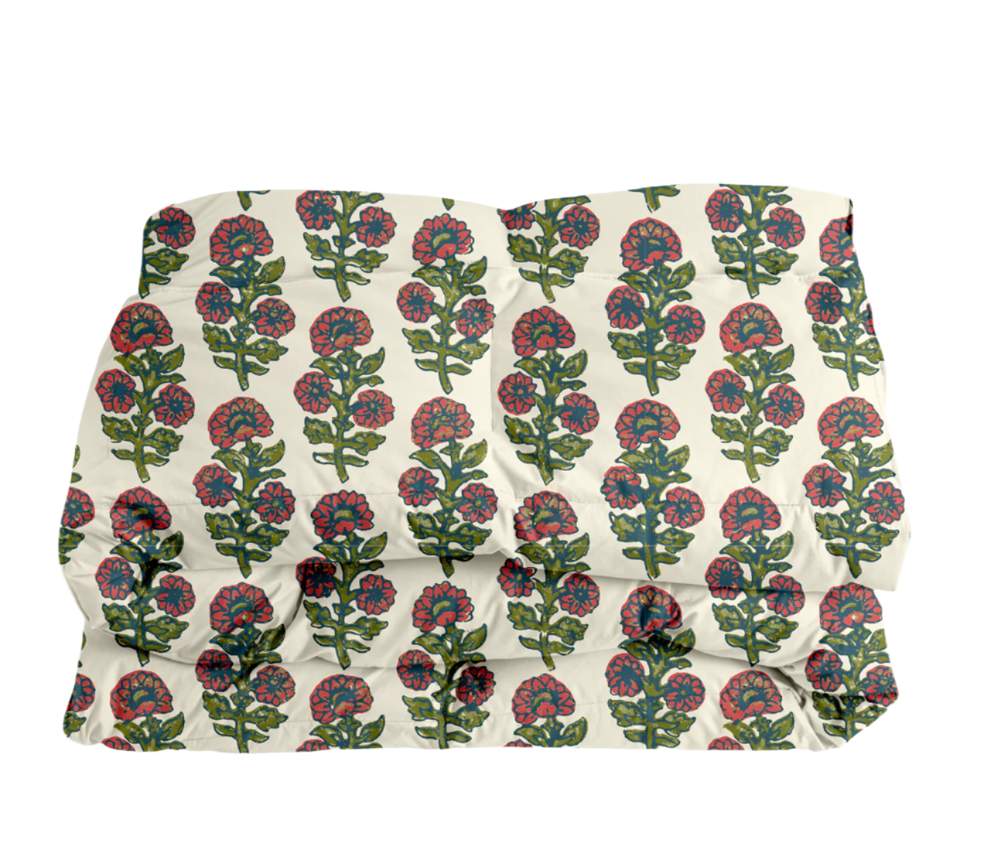 Kathryn in Tomato & Olive Comforter
