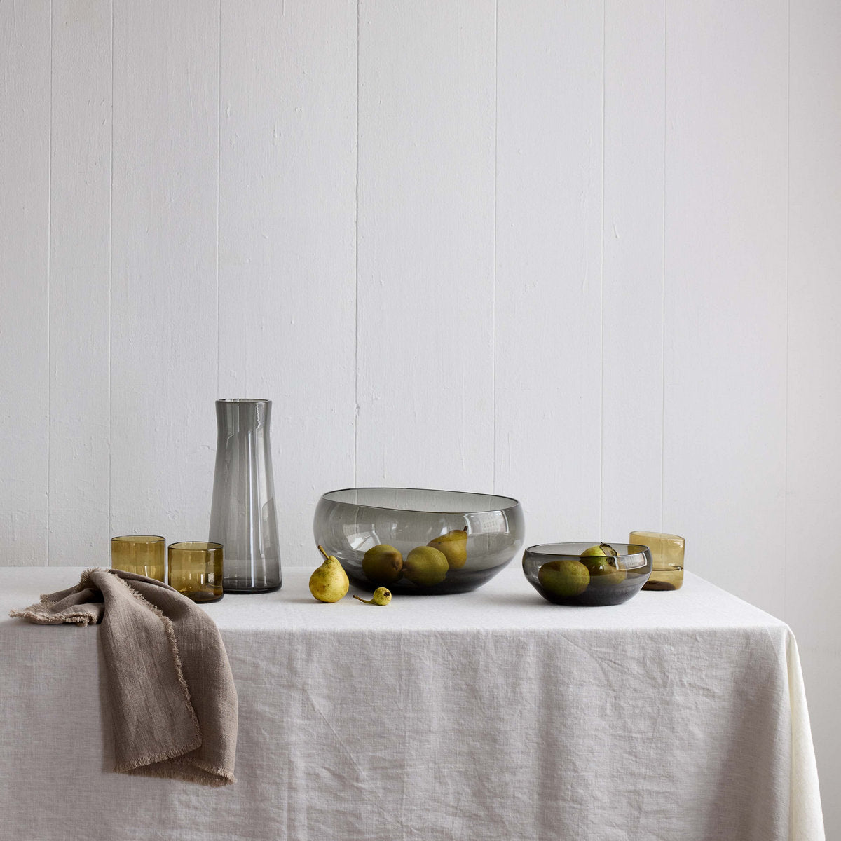 Fringed Linen Tablecloth
