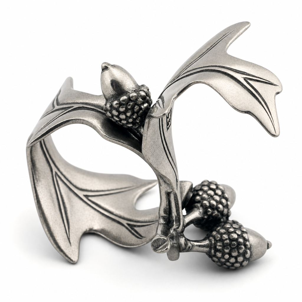 Pewter Acorn & Oak Leaf Napkin Ring