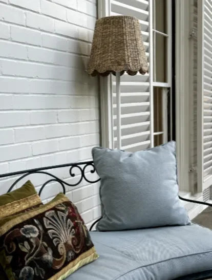 Seagrass Shade Cover (Scalloped in Natural) - The Mayfair Hall