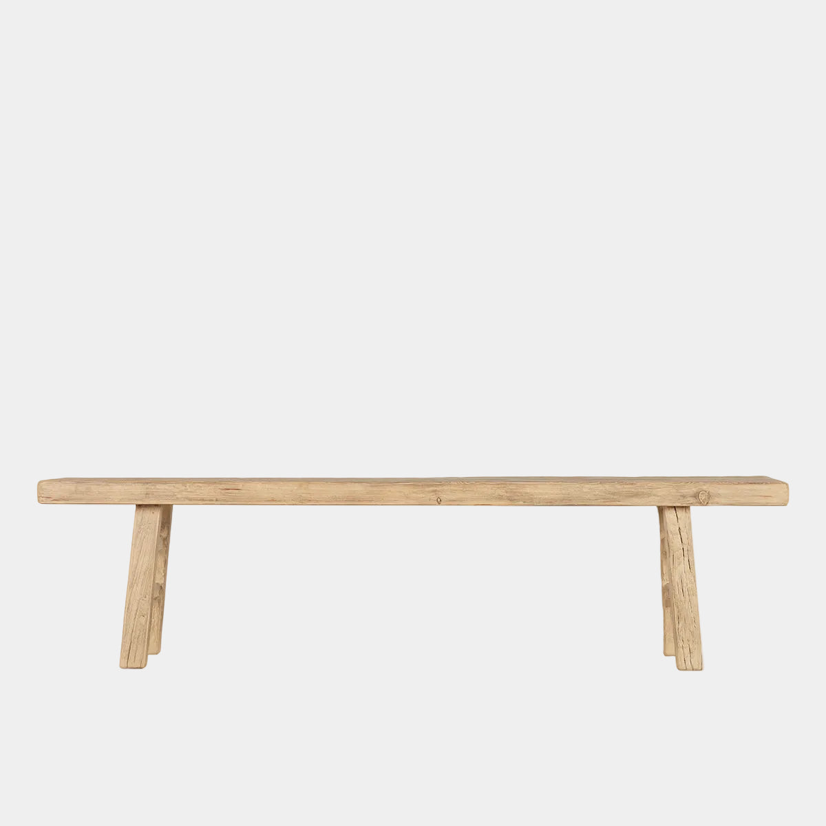 Large Elm Wood Bench
