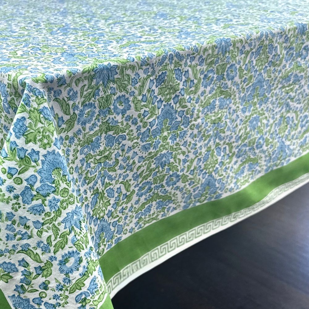 Larkspur & Bramble: Blue & Green - Tablecloth