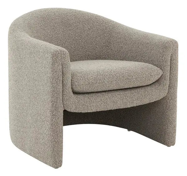 Laylette Light Grey Boucle Accent Chair - The Mayfair Hall