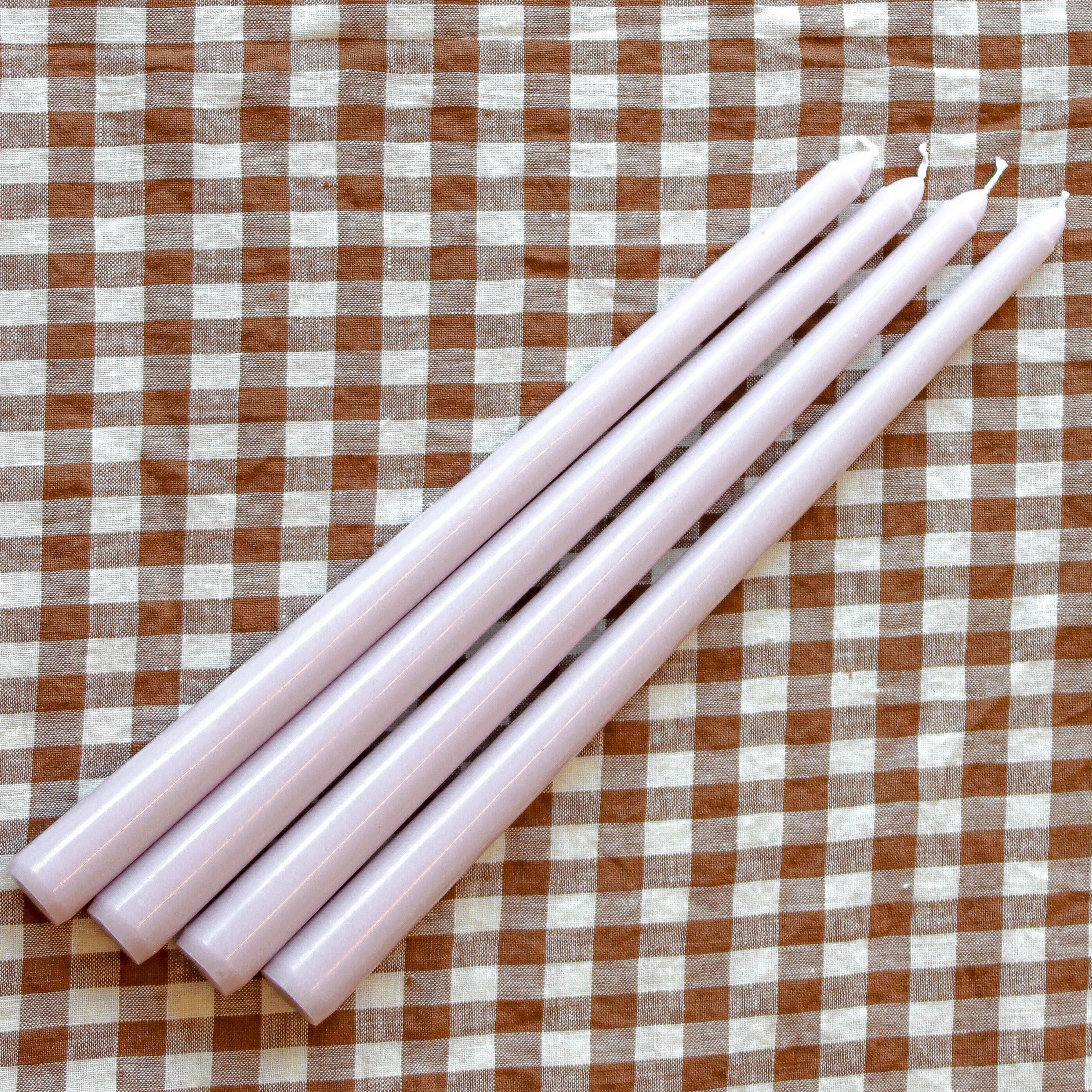 Extra Tall Hush Taper Candle in Lilac (1 Case of 25 Candles)