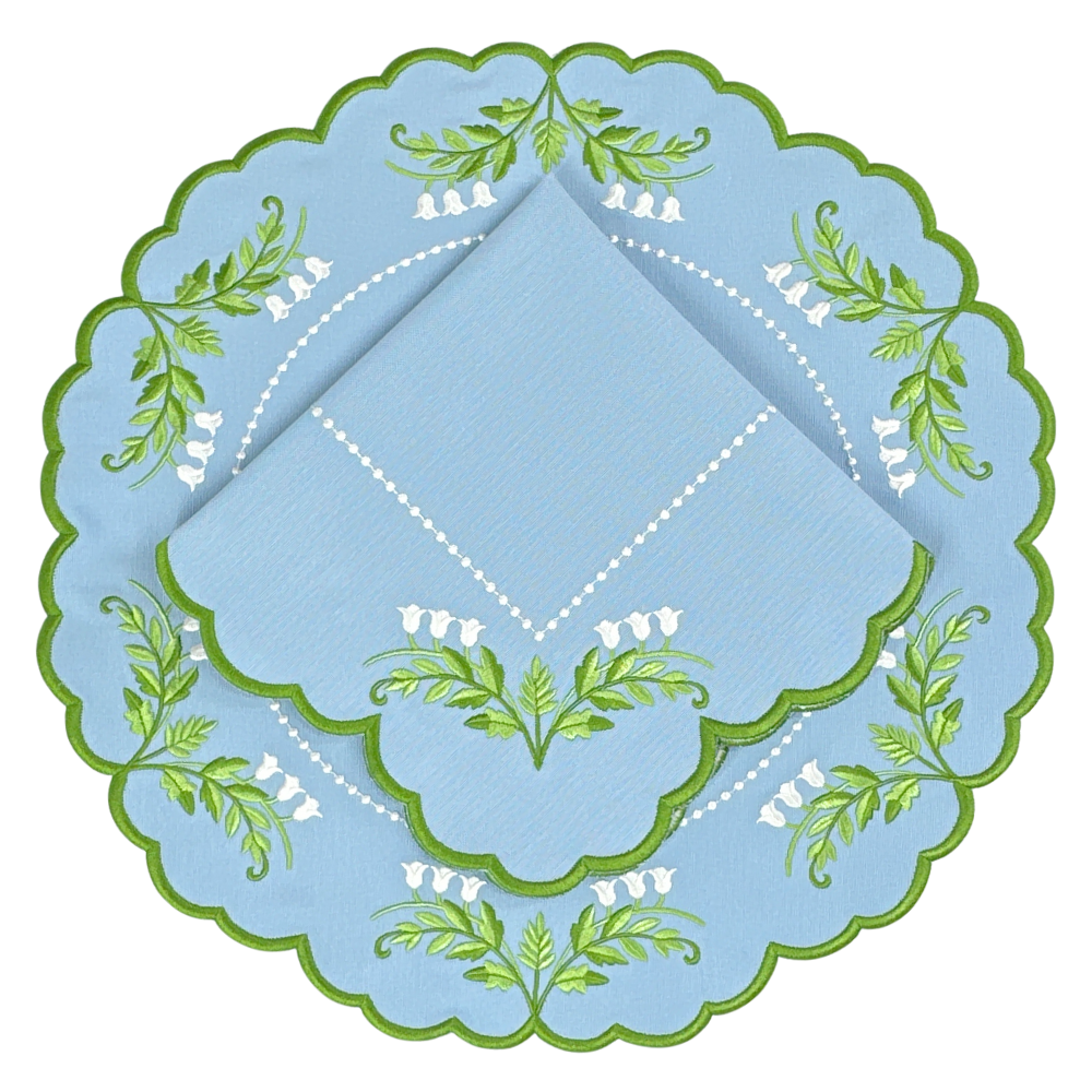 Tilly Napkin - Lily of the Valley (Set of 4)