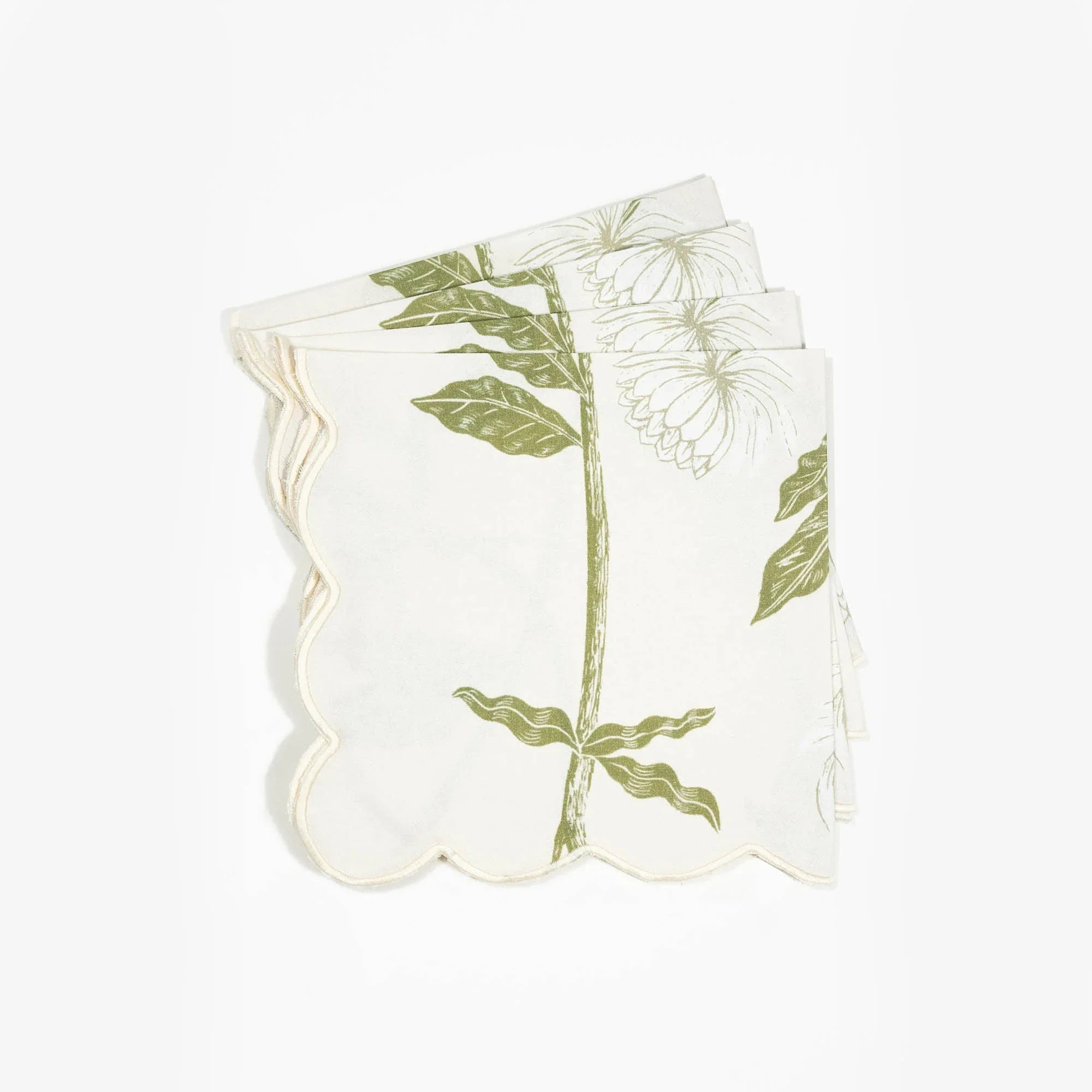 Storytime Dahlias Dinner Napkins - Set of Four - The Mayfair Hall