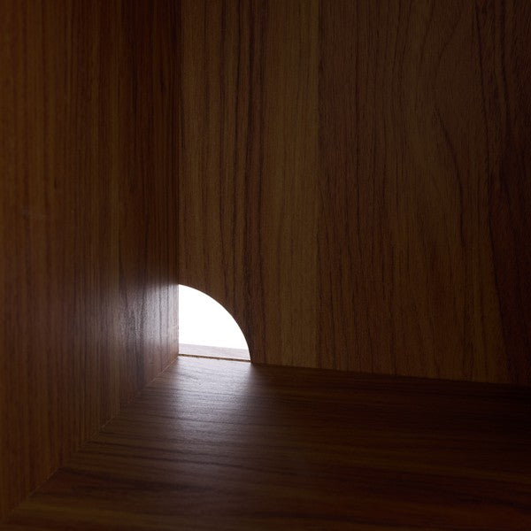 Brey 2 Door Compact Sideboard in Walnut