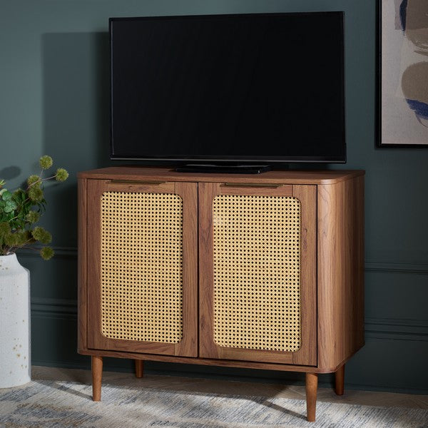 Brey 2 Door Compact Sideboard in Walnut
