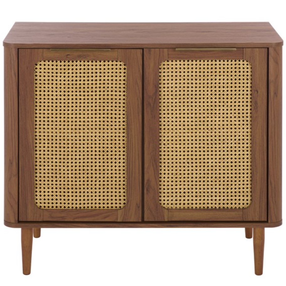 Brey 2 Door Compact Sideboard in Walnut