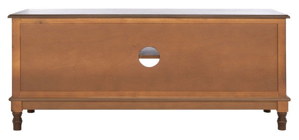 Ozark 2 Door & 1 Shelf Media Stand in Brown