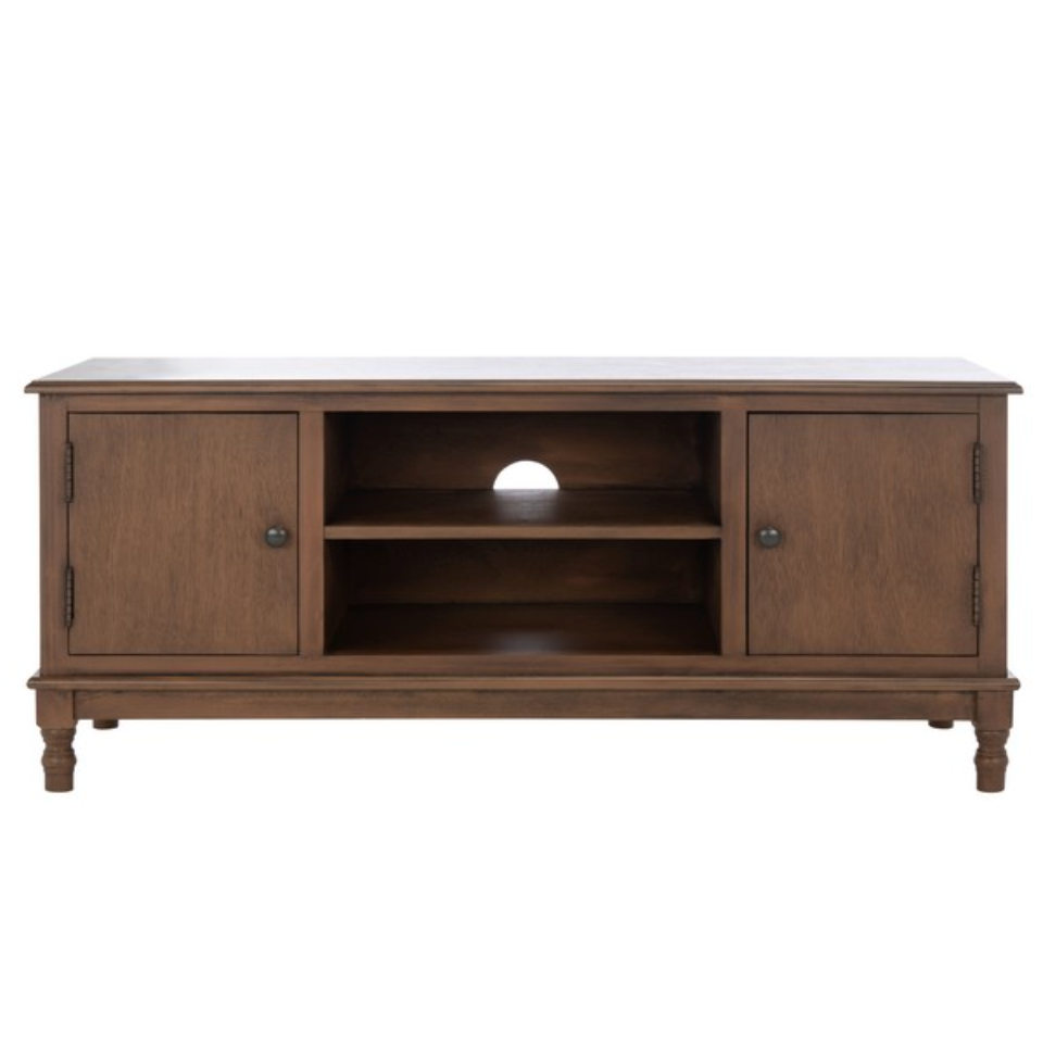 Ozark 2 Door & 1 Shelf Media Stand in Brown