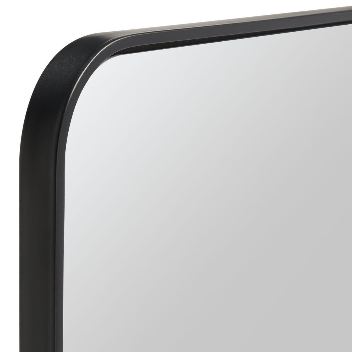 Delinah Iron Mirror in Black — 24″