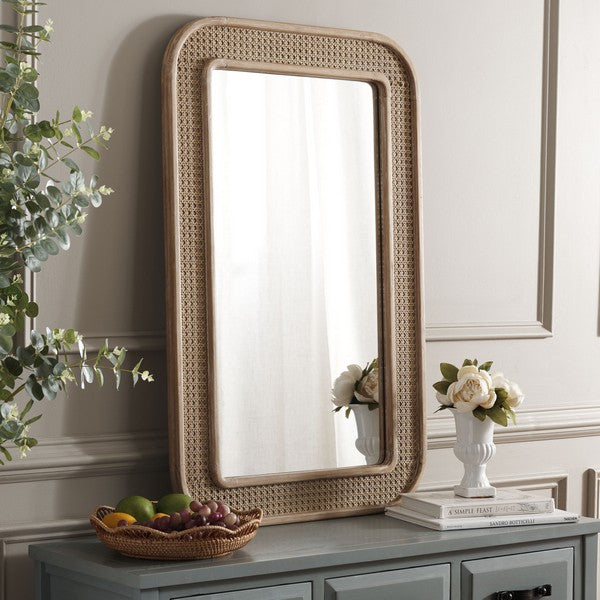 Alessa Wood Mirror in Natural