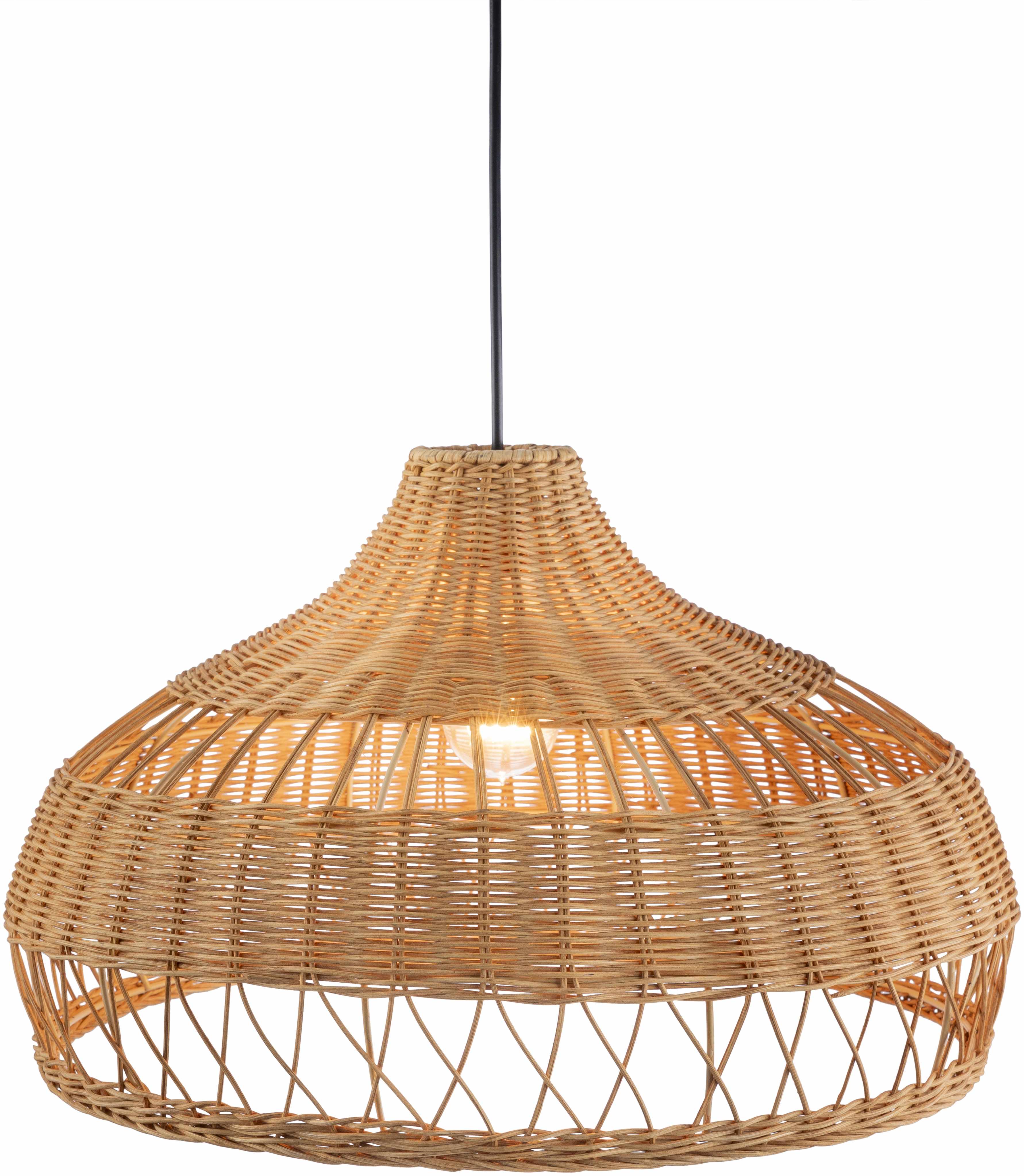 Moijabana Rattan Pendant Light in Brown and Black