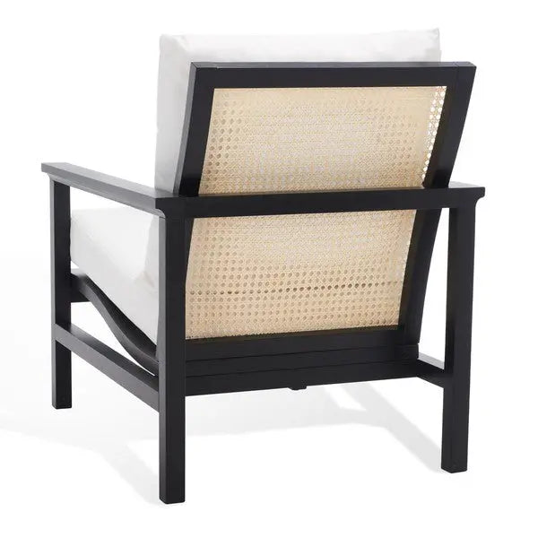 Maddison Black Cane Back Accent Chair - The Mayfair Hall