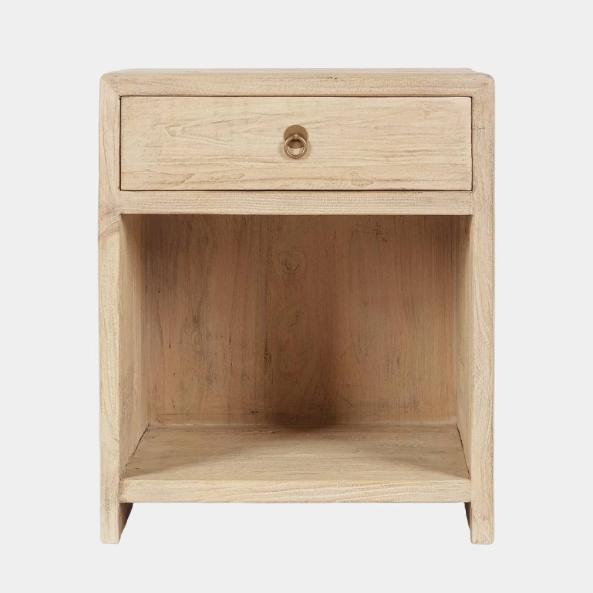 Maile Elm Wood Nightstand