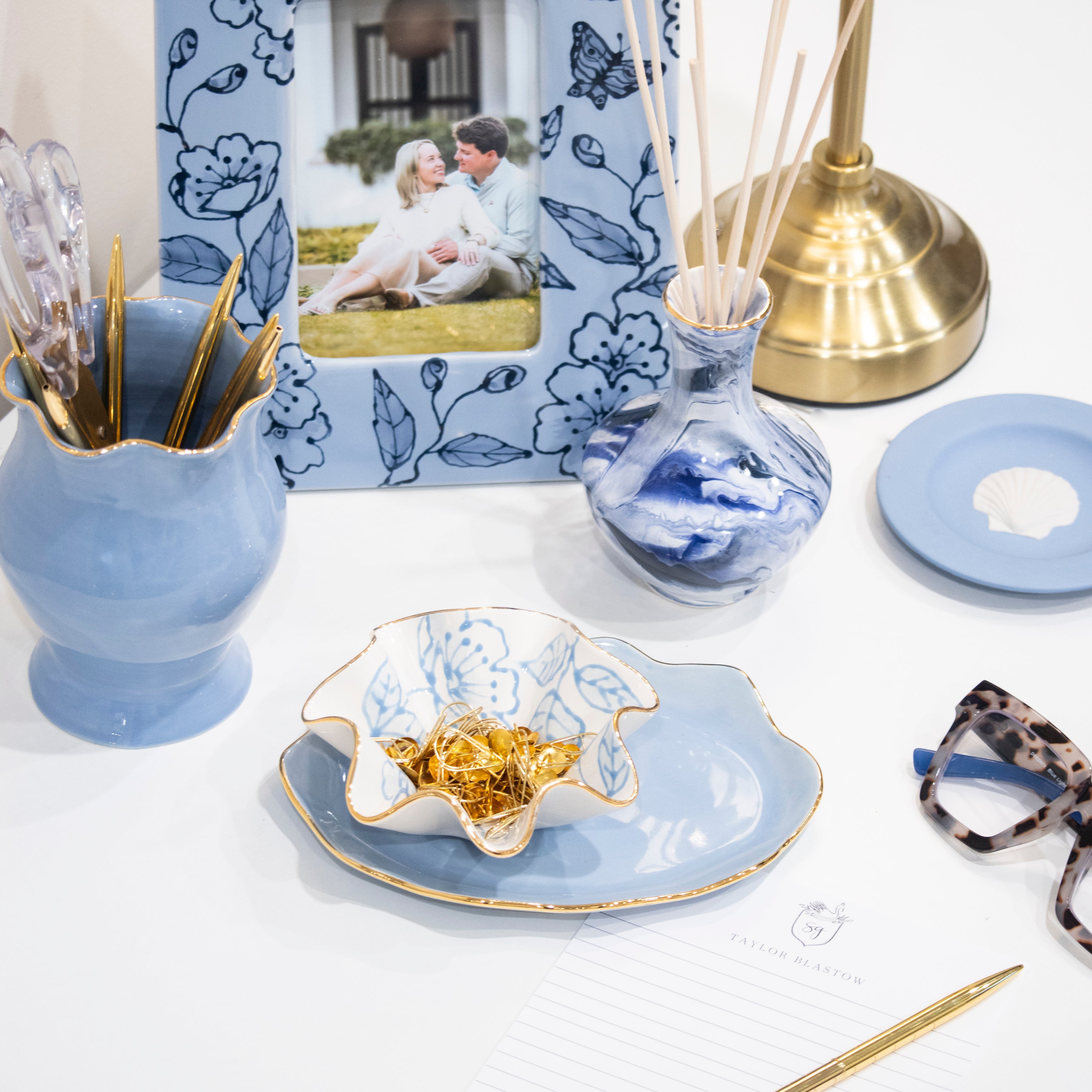 Blue Blossom Chinoiserie Picture Frames