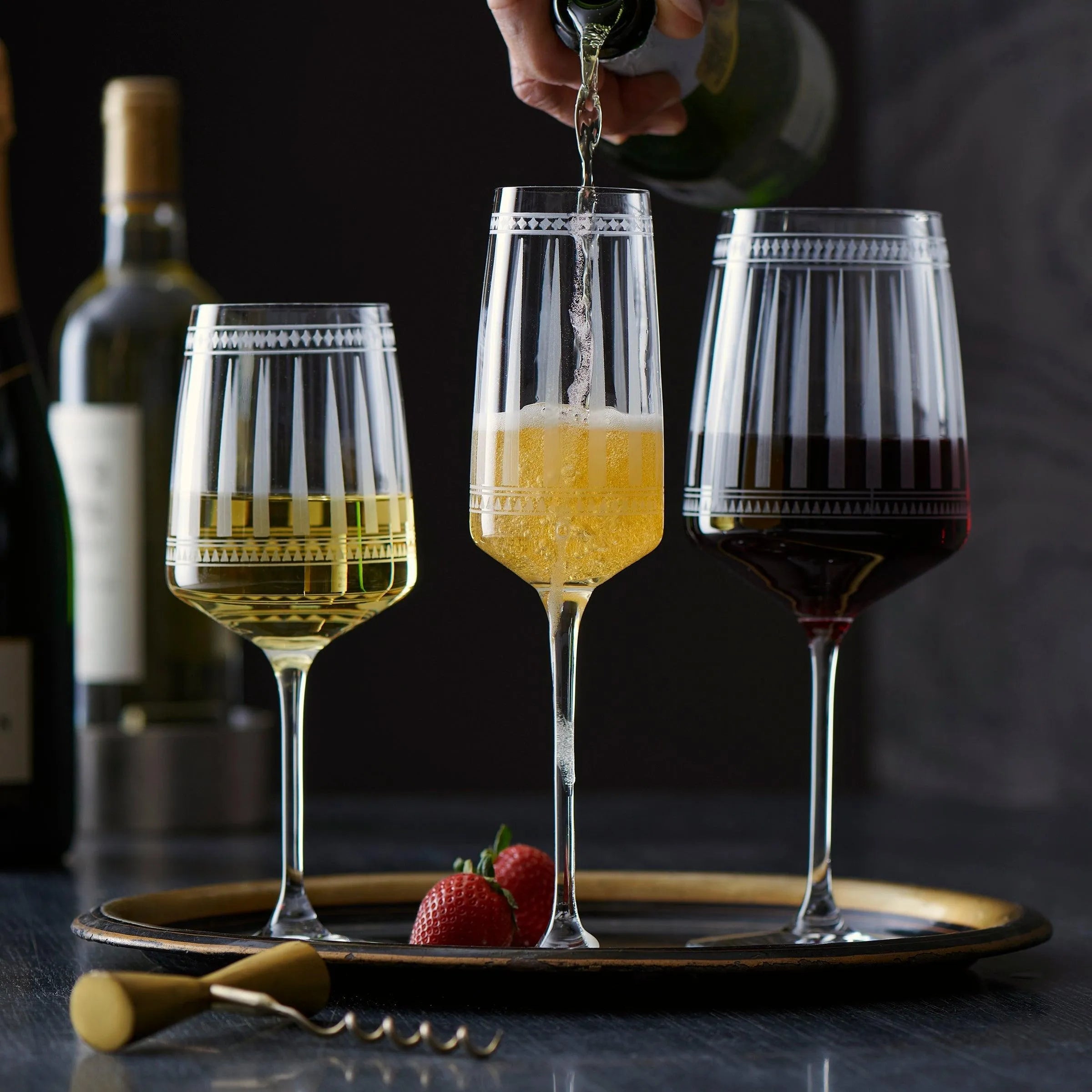 Marrakech Champagne Glasses, Set of 2 - The Mayfair Hall
