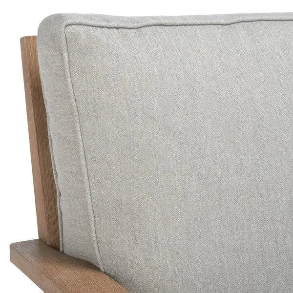 Martinique Colonial Style Wood Patio Loveseat Safavieh