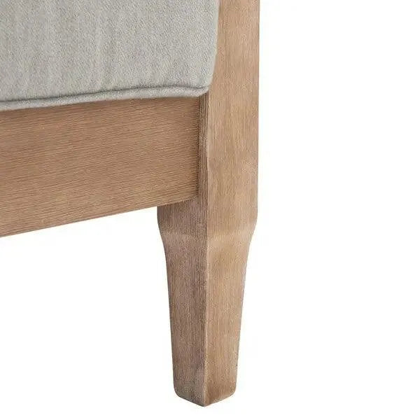 Martinique Colonial Style Wood Patio Loveseat Safavieh