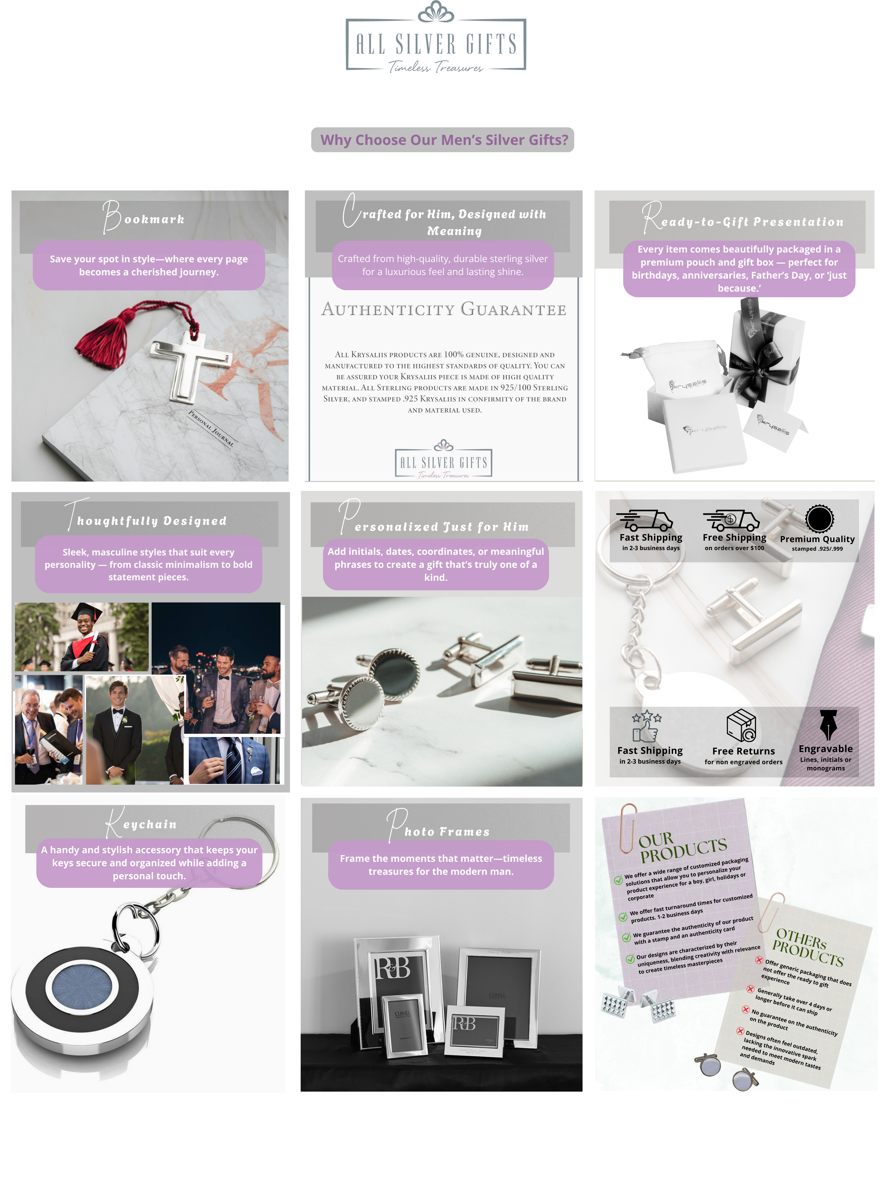 Cross Sterling Silver Bookmark by Krysaliis