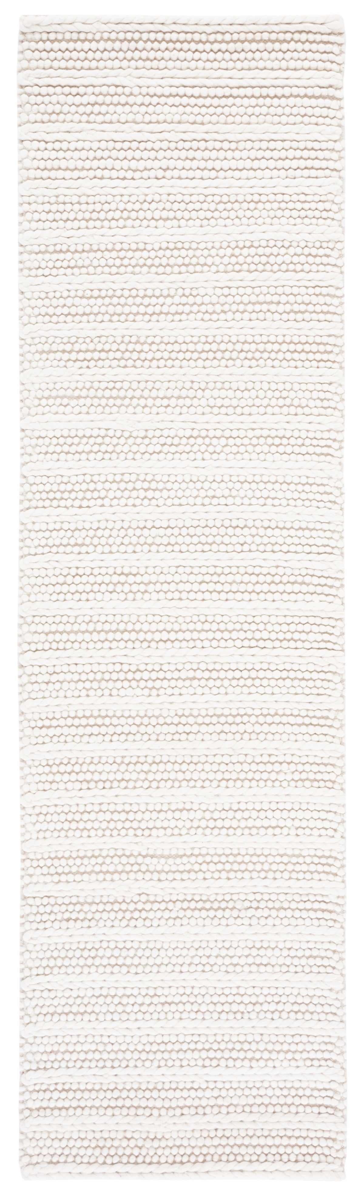 Natura Modern Flat Weave Area Rug in Ivory